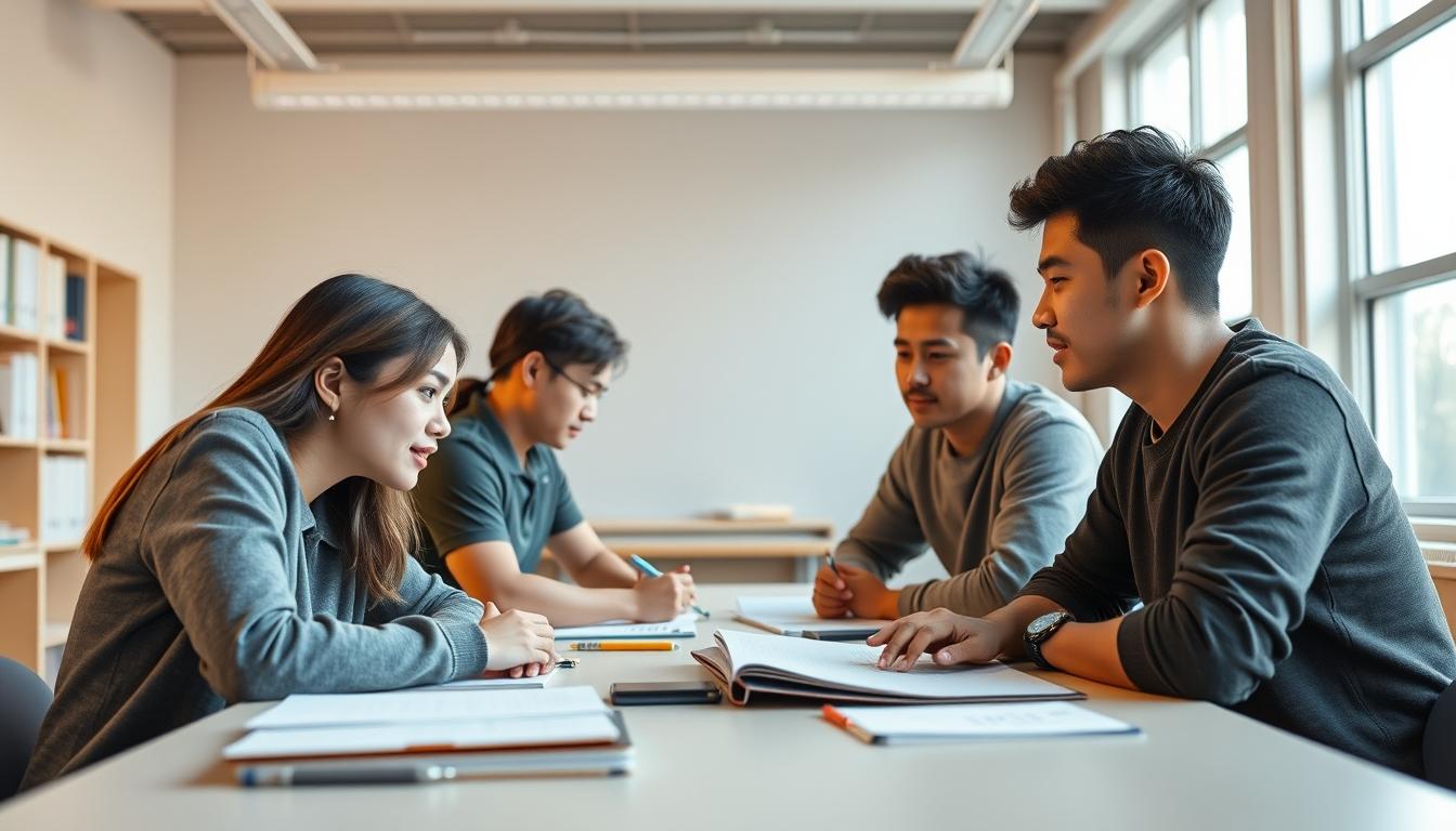 Student developing practical and academic skills